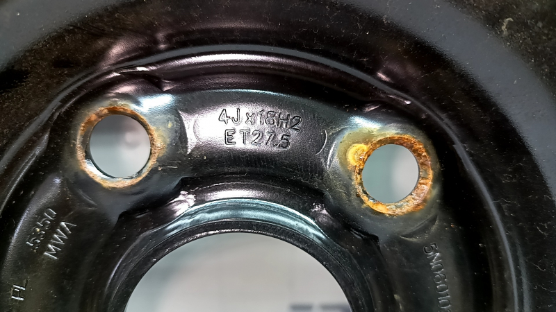 Запасне колесо докатка Audi Q3 8U 15-18 R18x4J ET 27.5 145/80