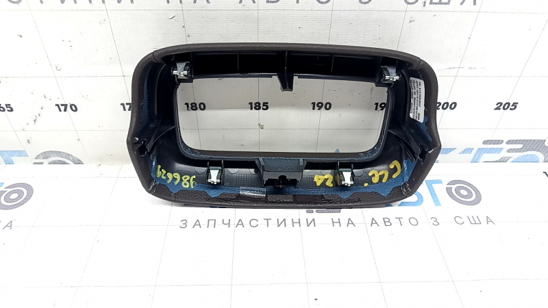 Накладка центральної консолі задня Mercedes W167 GLE 350 450 20-25 верхня, коричнева шкіра, надрив