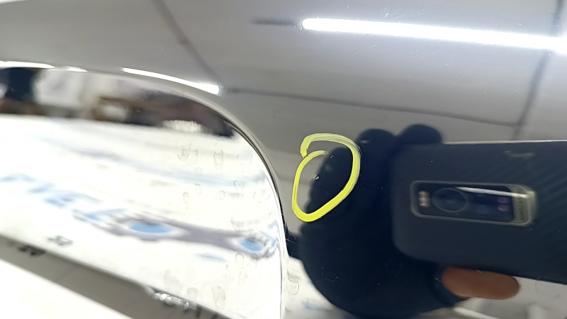 Накладка губи заднього бампера Mercedes W167 GLE 350 450 20-26 хром, подряпини, тички