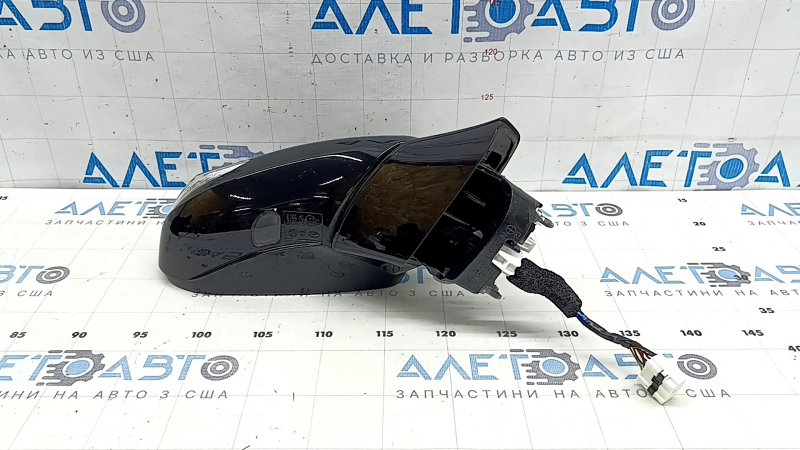 Дзеркало бічне праве у зборі Hyundai Santa FE 21-23 10 пінів, BSM, підігрів, поворотник, підсвічування, чорне