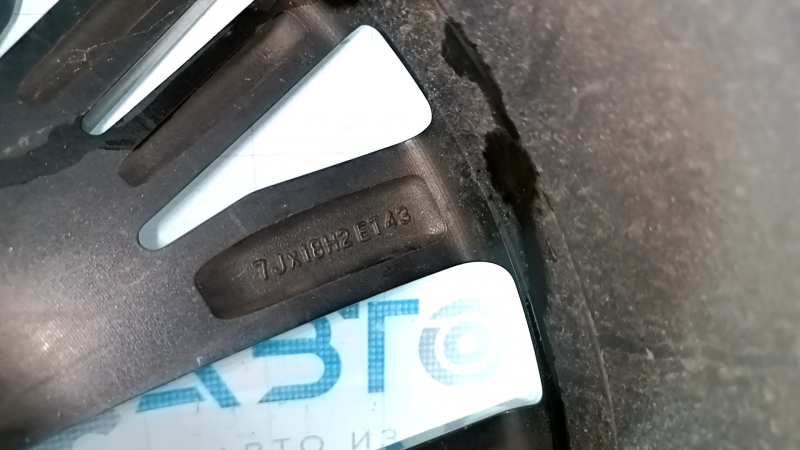Диск колесный R18 x 7J ET43 VW Tiguan 18-19 легкая бордюрка