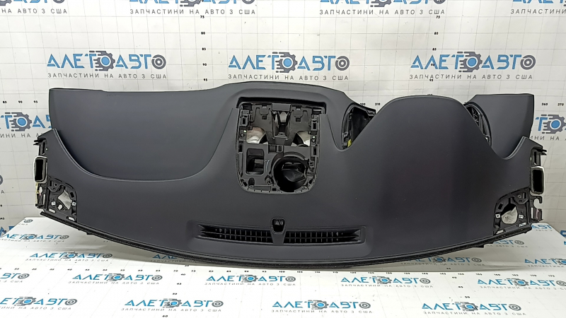 Торпедо передняя панель с AIRBAG Hyundai Santa FE 21-23 черная, с накладками и молдингами серый ромб, царапины