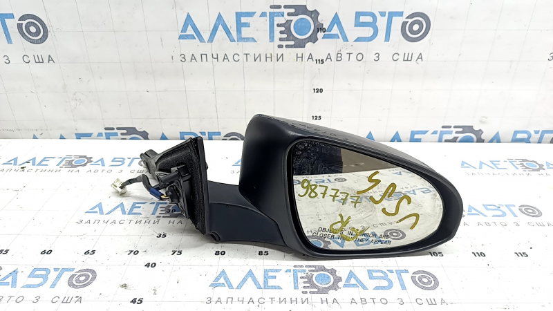 Зеркало боковое правое в сборе Toyota Camry v55 15-17 5 пинов, подогрев, черное