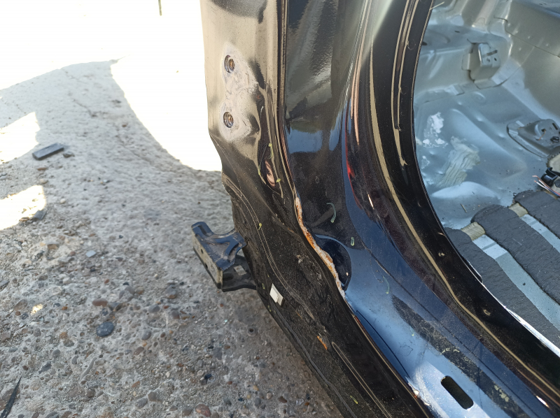 Четверть передняя левая Hyundai Tucson 22-25 1.6T HEV Korea, на кузове, синяя, примят порог