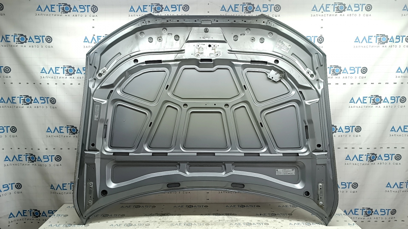 Капот голый Audi A4 B8 13-16 рест, сталь, серебро LX7P, коррозия, тычка