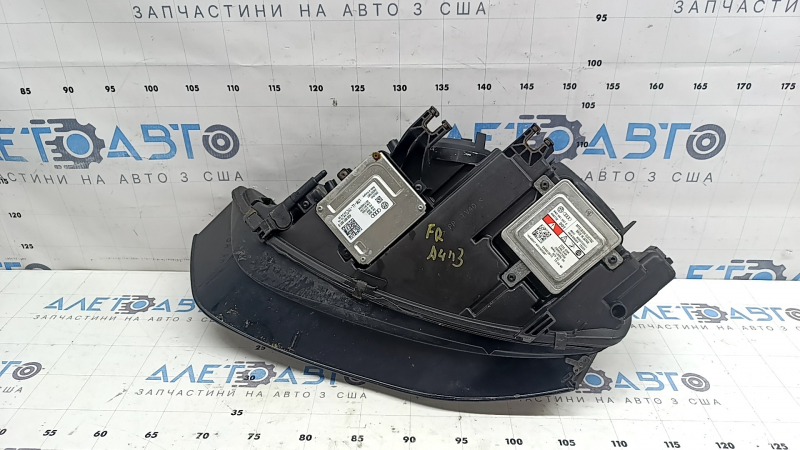 Фара передняя правая в сборе Audi A4 B8 13-16 рест ксенон led, под полировку, желтит led