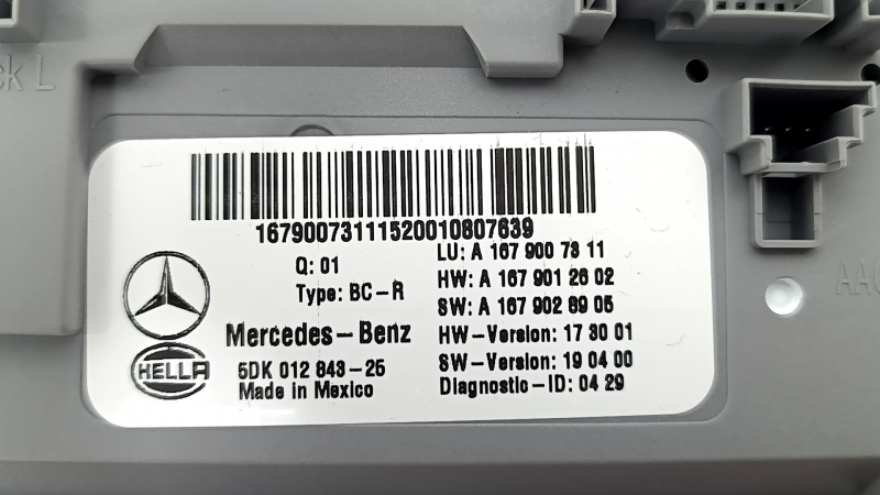 BCM BODY CONTROL MODULE MERCEDES X167 GLS 450 20-23