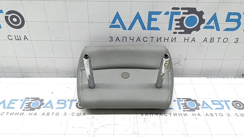 Підголовник 2 ряду центральний Audi A4 B8 08-16 шкіра сіра з сірим рядком