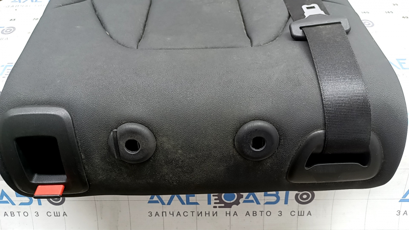 Спинка заднього ряду 2 ряд ліва BMW X3 G01 18-21 шкірозамінник чорний, з чорним ременем, під хімчистку