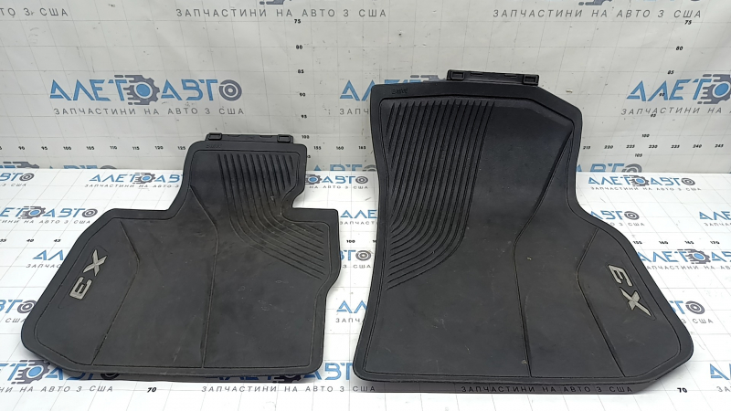 Комплект килимків салону гума BMW X3 G01 18-21 чорний, X3