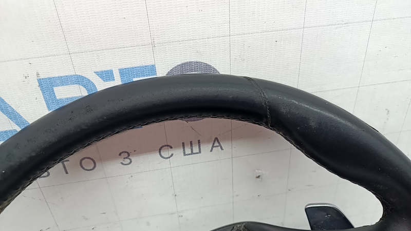 Руль голый BMW X3 G01 18-24 кожа, черный, без подогрева, с лепестками, потерт, царапины