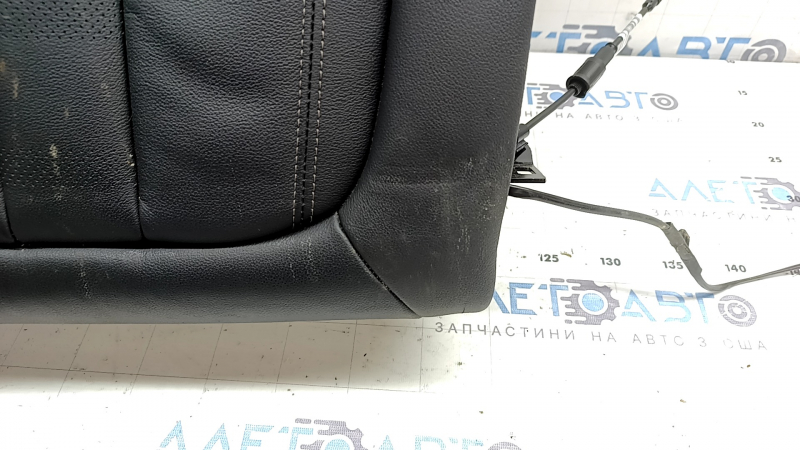 Спинка заднего ряда 2 ряд левая BMW X5 G05 19-22 под 2 ряда, кожа черная SCHWARZ, с подогревом, с ремнем, под химчистку, потерта