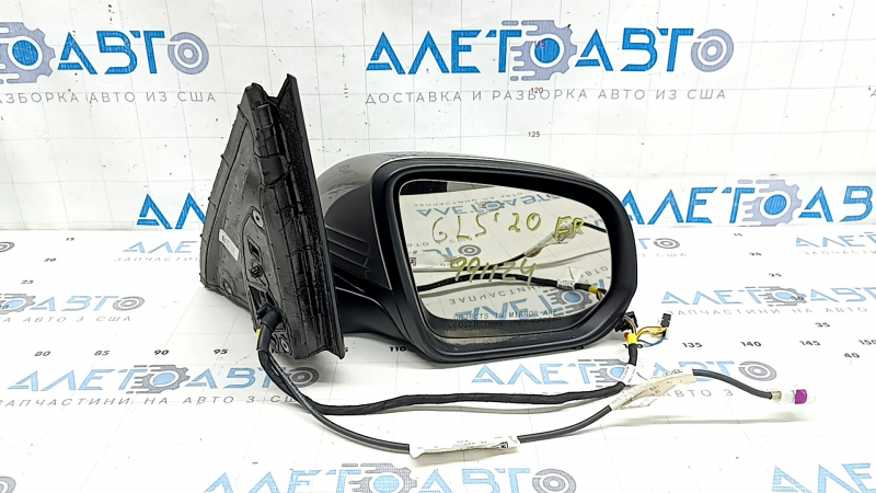Зеркало боковое правое в сборе Mercedes X167 GLS 450 580 20-23 8+8+5 пинов, поворотник, подогрев, подсветка, BSM, камера, царапины