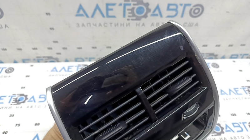 Дефлектор повітроводу центральної консолі з накладкою BMW X5 G05 19-26 чорний глянець під 4 зонне керування, подряпини