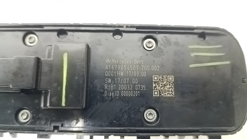 Управління склопідйомником переднім лівим Mercedes X167 GLS 450 580 20-26 хром з автоскладання дзеркал, здувся хром