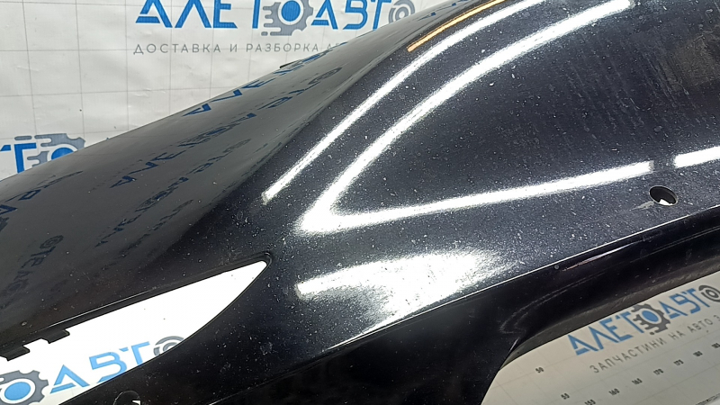 Бампер передний голый Tesla Model 3 18-23 под парктроники, черный PBSB, песок