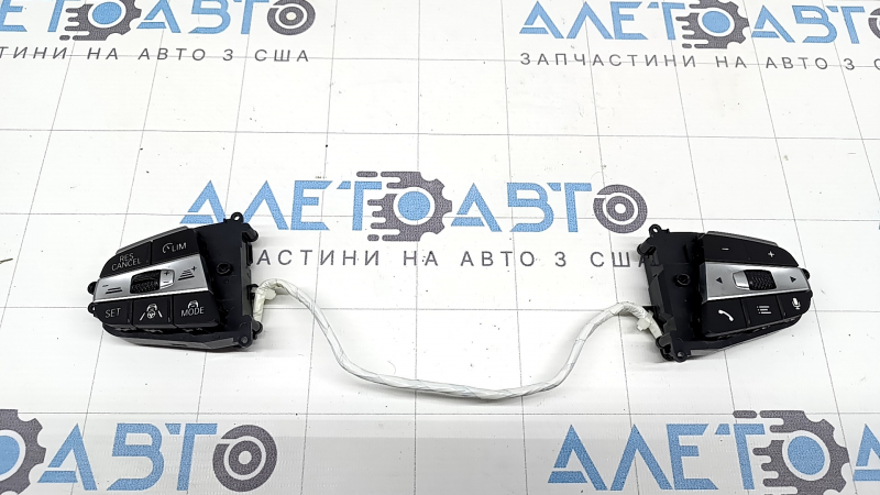 Кнопки керування на кермі BMW X5 G05 19-26 Sport, чорні з хромом, під радар і drive assist pro