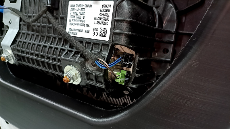 Торпедо передняя панель с AIRBAG BMW X5 G05 19-23 черная, под проекцию