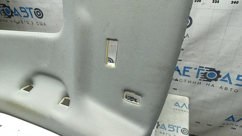 Обшивка потолка VW Passat b8 16-19 USA серый, под люк, под химчистку, заломы