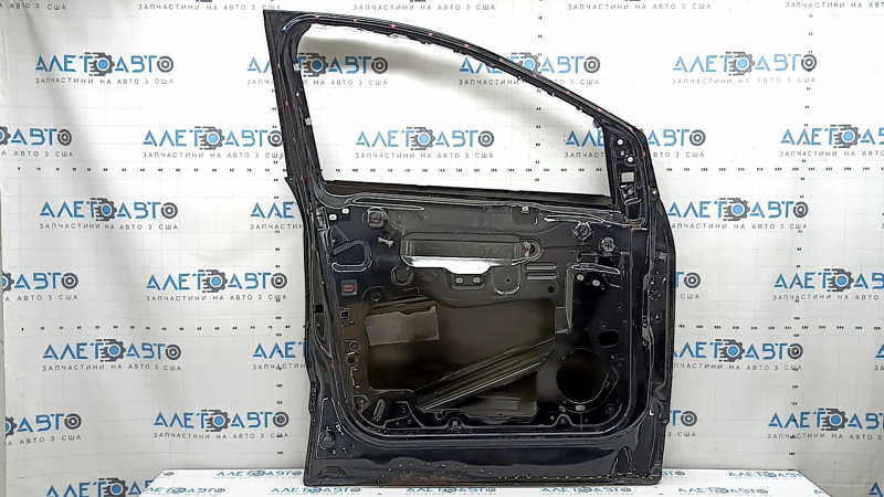 Дверь голая передняя левая Ford Escape MK3 13-19 черный G1, тычка, вмятины, коррозия