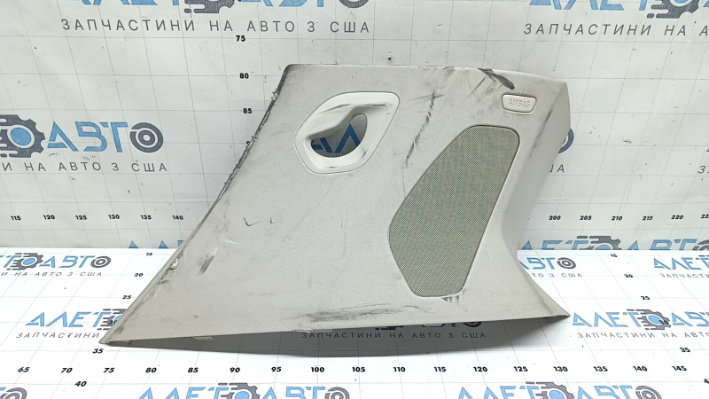 Накладка задней стойки задняя левая BMW X7 G07 19-26 Elfenbein-Weiss под динамик, с заглушкой, затерта, под химчистку, надрывы
