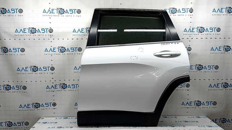 Дверь в сборе задняя левая Jeep Cherokee KL 14-23 тонировка, белый PW7, тычки