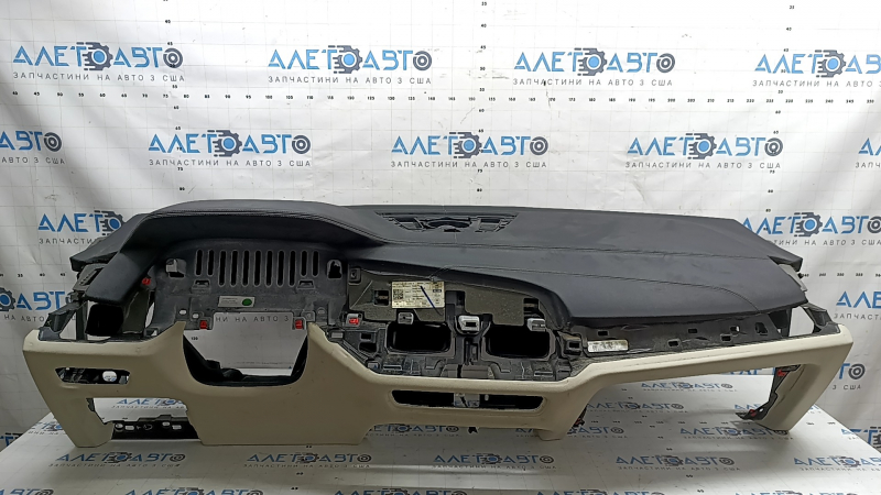 Торпедо передня панель з AIRBAG BMW X7 G07 19-22 під проекцію, Schwarz/Elfenbein-Weiss, під хімчистку