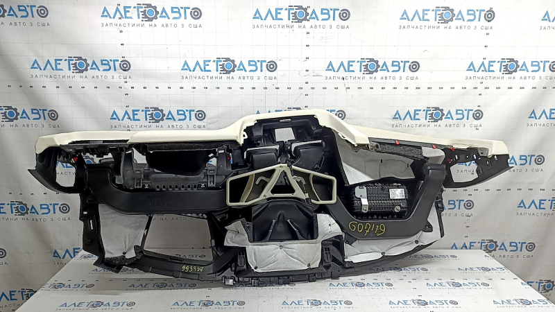 Торпедо передня панель з AIRBAG BMW X7 G07 19-22 під проекцію, Schwarz/Elfenbein-Weiss, під хімчистку
