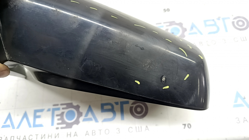 Зеркало боковое левое в сборе Toyota Camry v40 07-11 usa 5 пинов, черное, потерто, скол