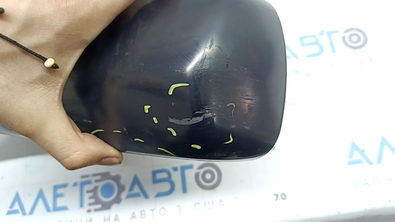 Зеркало боковое левое в сборе Toyota Camry v40 07-11 usa 5 пинов, черное, потерто, скол