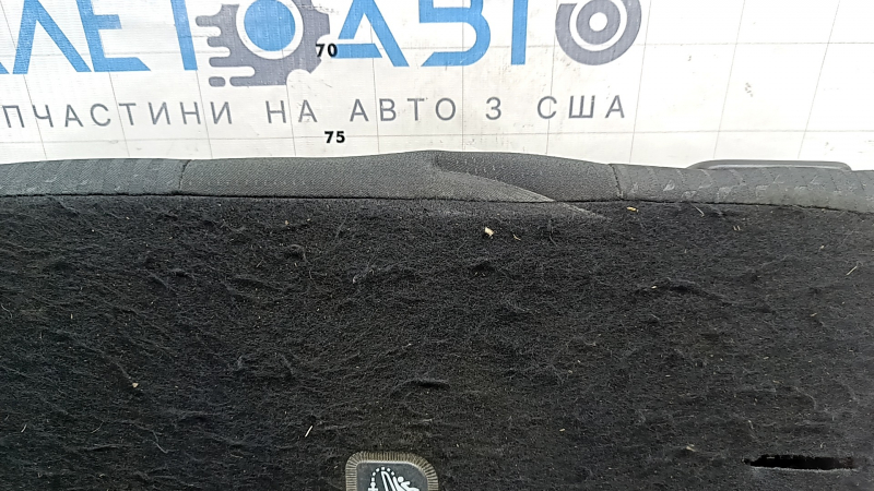 Спинка заднего ряда сидений 2 ряд правая в сборе Toyota Prius 50 Prime 17-22 ткань черная, царапины на пластике, дефект ворса на тыльной стороне, вмятины, под химчистку