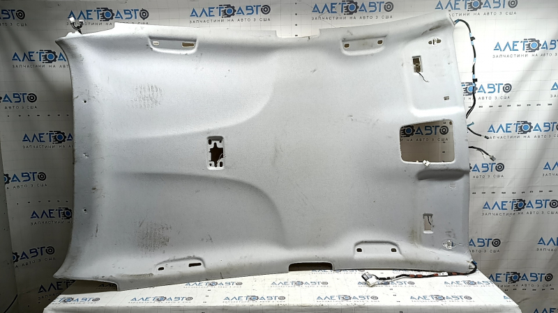 Обшивка потолка Toyota Prius 50 Prime 17-20 серая без люка, под химчистку, заломы