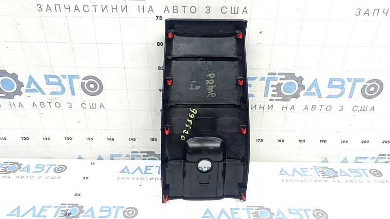 Накладка центральной консоли задняя Toyota Prius 50 Prime 17-18 черная, царапина