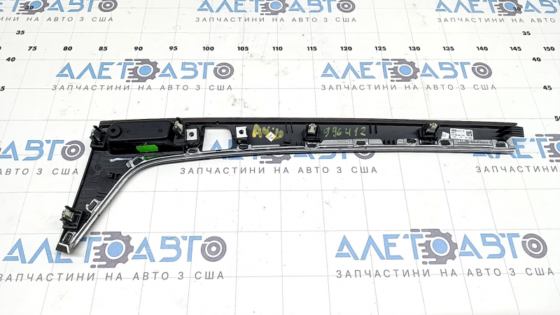 Накладка центральной консоли Audi A4 B9 17-25 под серое дерево eiche grau natural, потерта