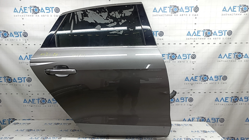 Двері в зборі задня права Audi A4 B9 20-25 графіт LX7H, скло в клеї