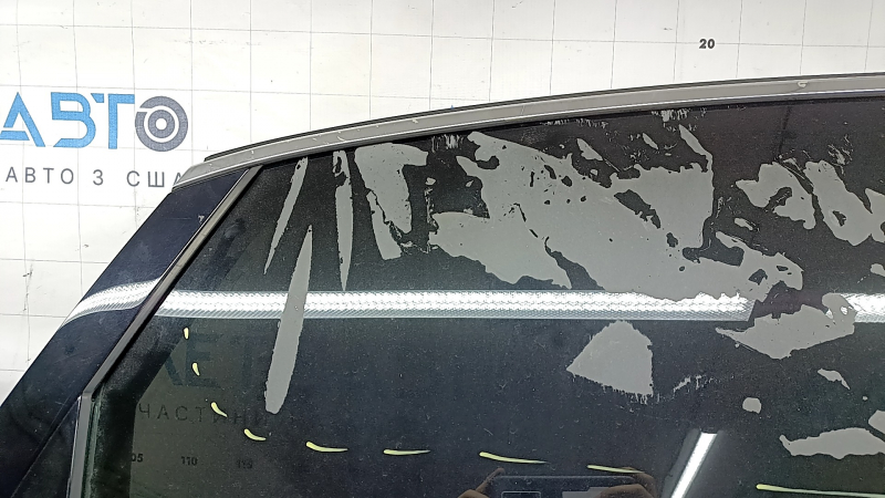 Двері в зборі задня права Audi A4 B9 20-25 графіт LX7H, скло в клеї