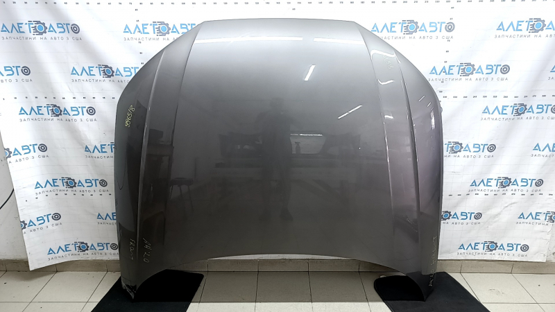 Капот голый Audi A4 B9 17-25 сталь, графит LX7H, в клее