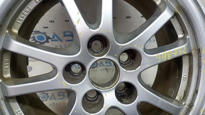 Диск колесный R15x6.5J ET40 Toyota Prius 50 16-22 легкая бордюрка