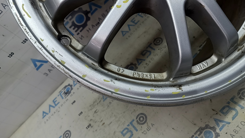 Диск колесный R15x6.5J ET40 Toyota Prius 50 16-22 легкая бордюрка