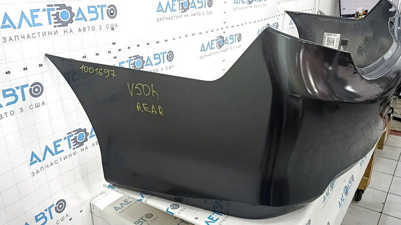 Бампер задний голый Toyota Camry v50 12-14 usa LE XLE, графит, замят, царапины, надломаны крепления