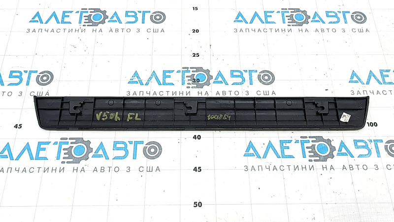 Накладка порога зовнішня передня ліва Toyota Camry v50 12-14 usa чорна, потерта