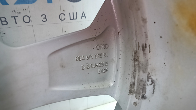 Колісний диск R20х8.0J ET39 Audi Q5 80A 21-25 легка бордюрка