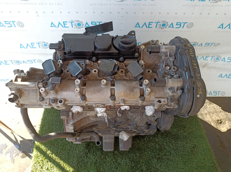 Двигатель Volvo XC90 16-17 B4204T27 2.0T T6 130к, компрессия 12-12-12-12, запустился, ржавый маховик