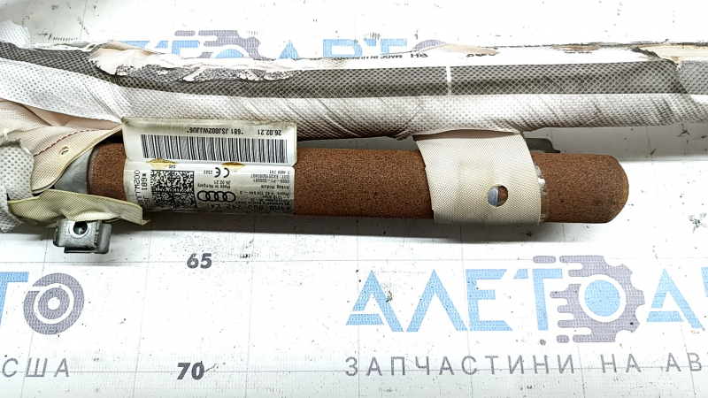 Подушка безопасности airbag боковая шторка правая Audi Q8 19-26 ржавый пиропатрон, в копоти