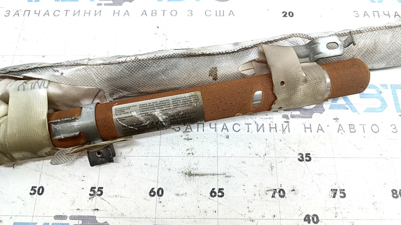 Подушка безопасности airbag боковая шторка левая Audi Q8 19-26 ржавый пиропатрон, в копоти, оплавлена
