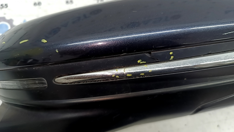 Дзеркало бічне праве у зборі Honda Insight 19-20 12 пінів, камера, підігрів, поворотник, синє з хром, потерто, тріснуть хром молдинг, тріснуть корпус