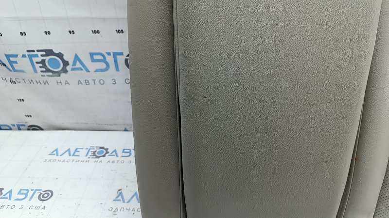 Спинка заднего ряда сидений левая 2 ряд Honda Insight 19-22 кожа серая, перфорация, с подлокотником, под химчистку