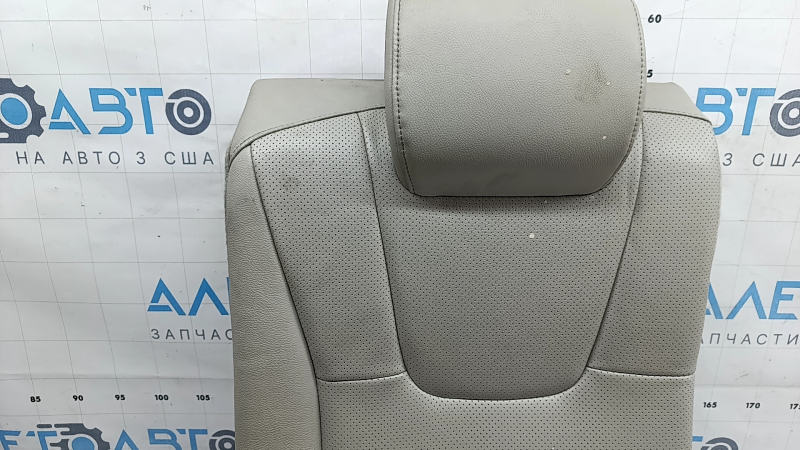 Спинка заднего ряда сидений правая 2 ряд Honda Insight 19-22 кожа серая, перфорация, под химчистку