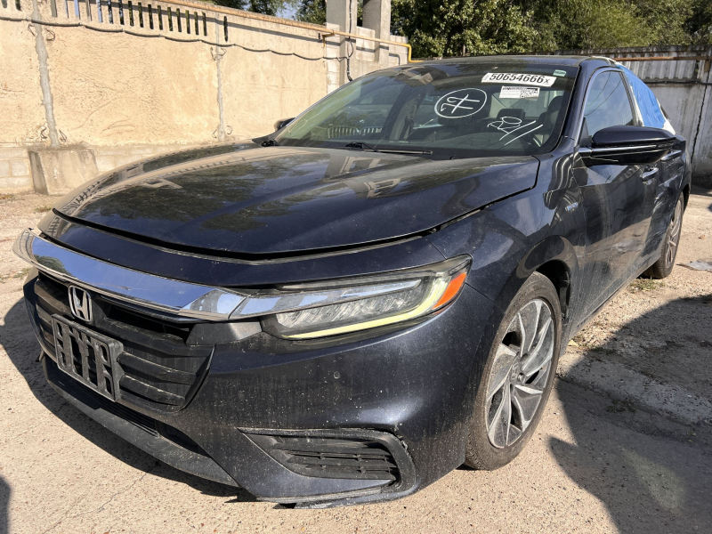 Фара передня ліва в зборі Honda Insight 19-22 LED, під полірування, відколи на хром молдингу, жовтить LED, потерте скло
