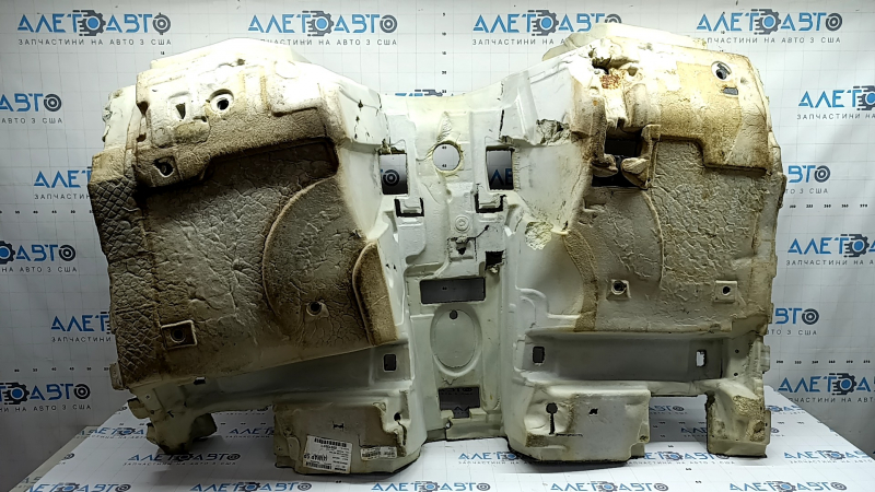 Покриття підлоги переднє BMW X3 F25 11-17 чорне, M-Sport, під хімчистку, подряпина на хромі, надірваний поролон, розтягнута сітка